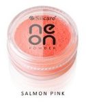 Salmon Pink Pyłek Neon Powder Silcare dymki dymek smoky effect smokey nails neo nail smoke powder